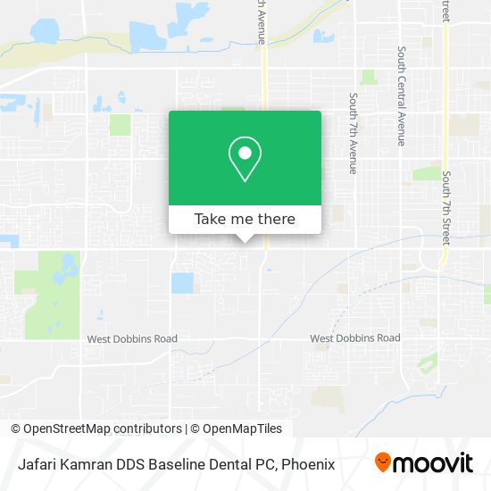 Mapa de Jafari Kamran DDS Baseline Dental PC