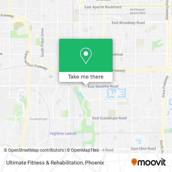 Ultimate Fitness & Rehabilitation map