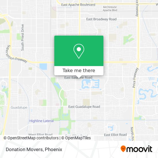Donation Movers map