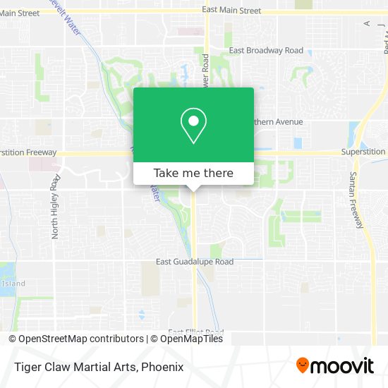 Mapa de Tiger Claw Martial Arts