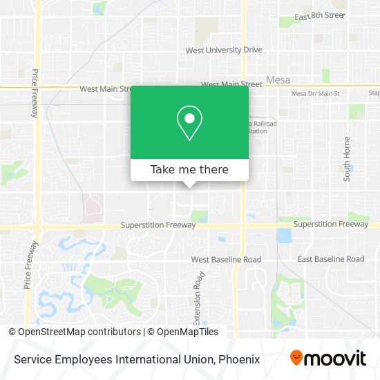 Service Employees International Union map