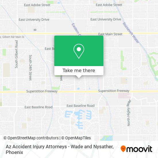 Mapa de Az Accident Injury Attorneys - Wade and Nysather