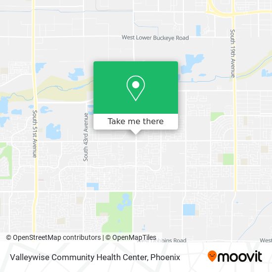 Mapa de Valleywise Community Health Center