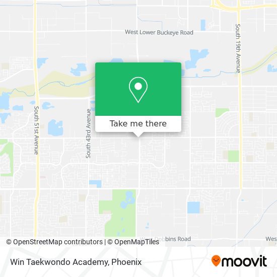 Mapa de Win Taekwondo Academy