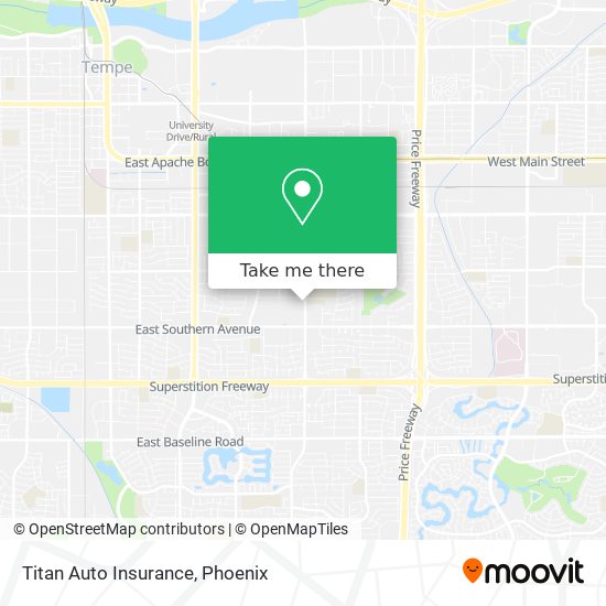 Titan Auto Insurance map