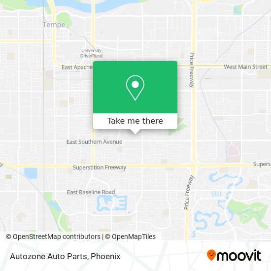 Autozone Auto Parts map