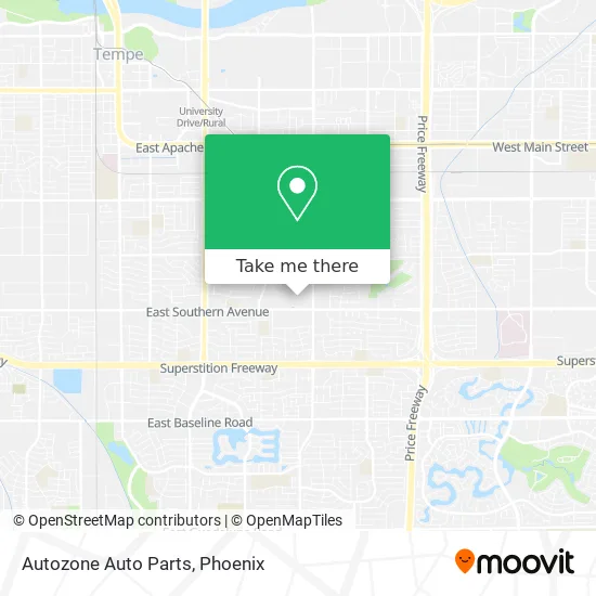 Autozone Auto Parts map