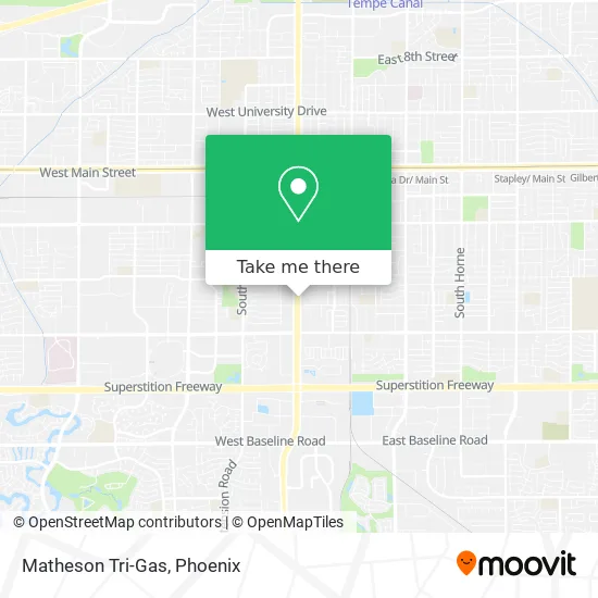 Matheson Tri-Gas map