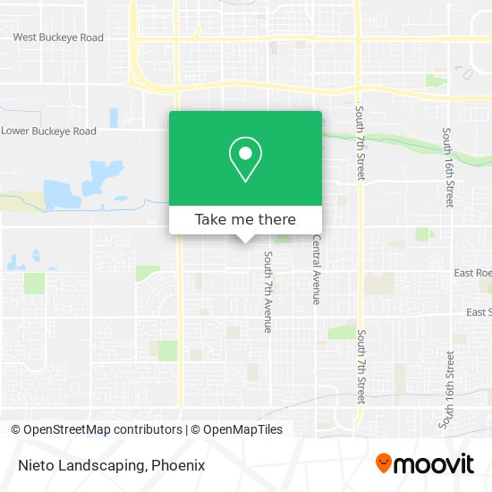 Nieto Landscaping map