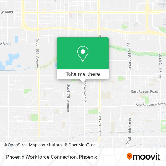 Phoenix Workforce Connection map