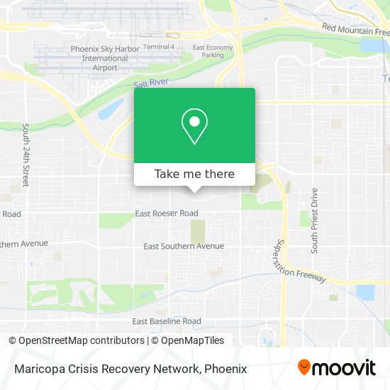 Maricopa Crisis Recovery Network map