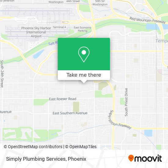 Simply Plumbing Services map