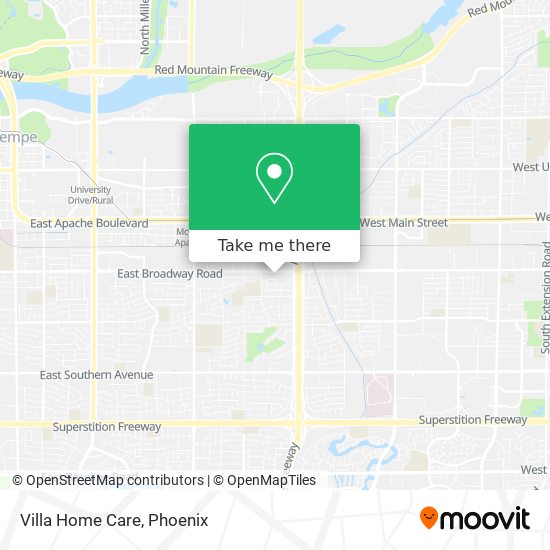 Villa Home Care map