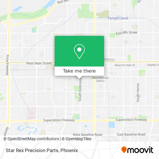 Star Rex Precision Parts map