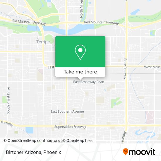 Birtcher Arizona map