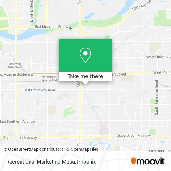 Recreational Marketing Mesa map