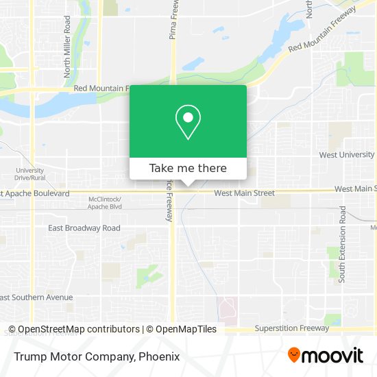 Mapa de Trump Motor Company