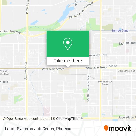 Labor Systems Job Center map