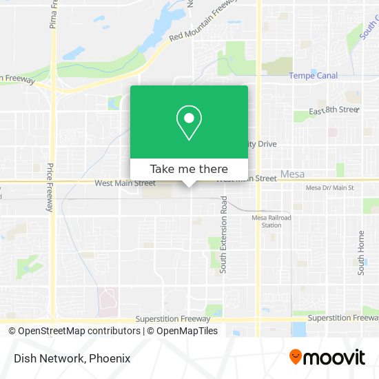 Mapa de Dish Network