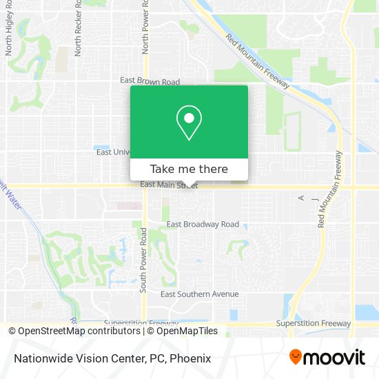 Nationwide Vision Center, PC map