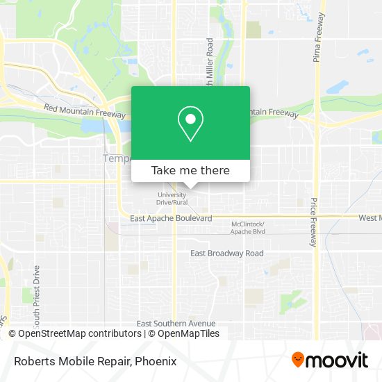 Mapa de Roberts Mobile Repair