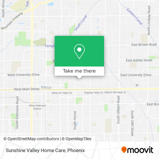 Sunshine Valley Home Care map