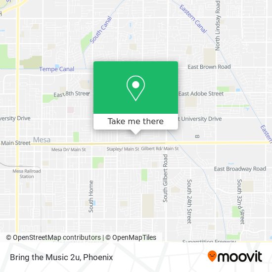 Bring the Music 2u map