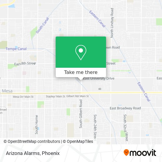 Mapa de Arizona Alarms