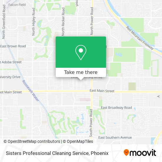 Sisters Professional Cleaning Service map