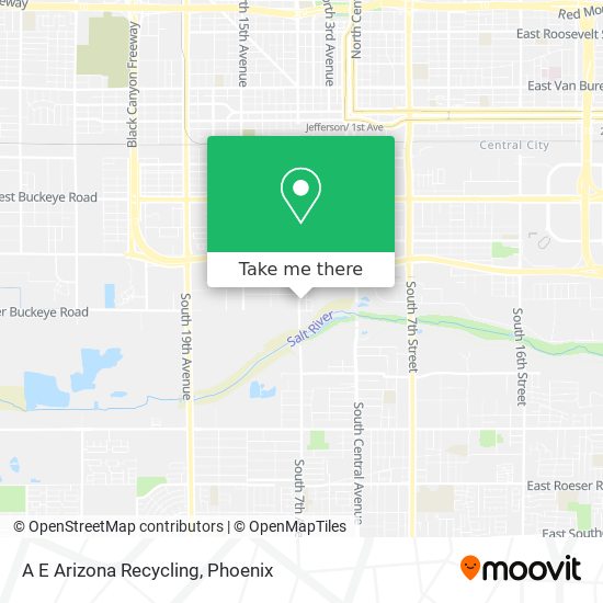 A E Arizona Recycling map