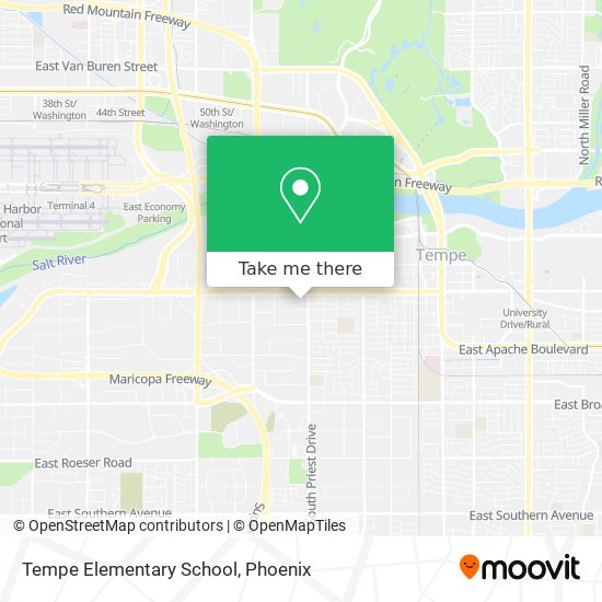 Tempe Elementary School map