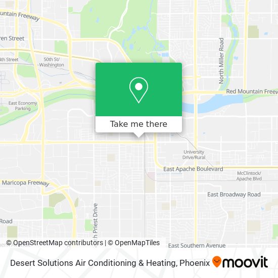 Desert Solutions Air Conditioning & Heating map