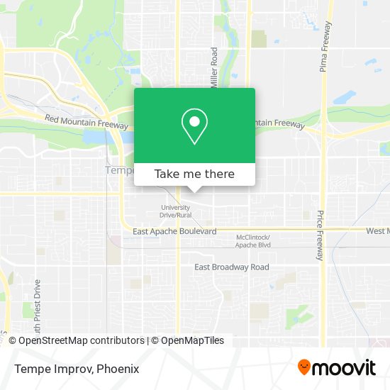 Tempe Improv map