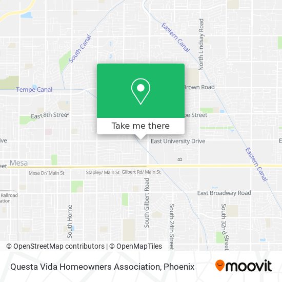 Questa Vida Homeowners Association map