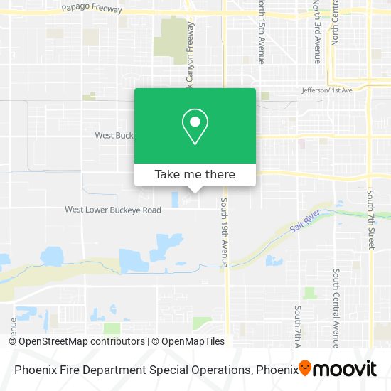 Phoenix Fire Department Special Operations map