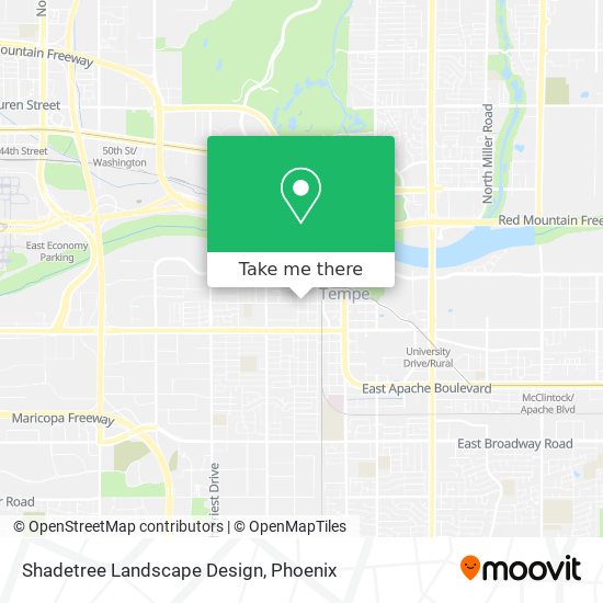 Shadetree Landscape Design map