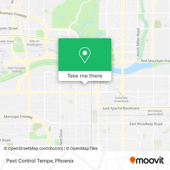 Pest Control Tempe map