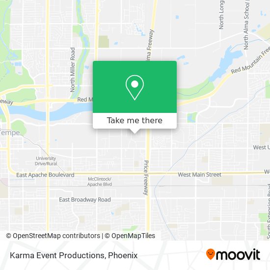 Karma Event Productions map