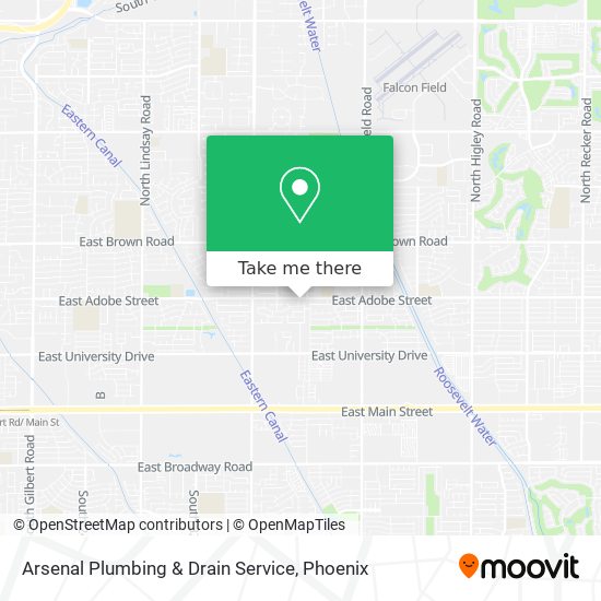 Mapa de Arsenal Plumbing & Drain Service