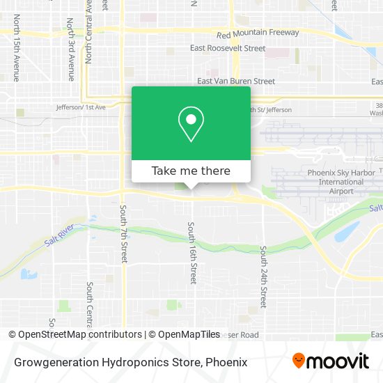 Mapa de Growgeneration Hydroponics Store