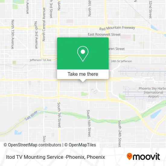 Mapa de Itod TV Mounting Service -Phoenix