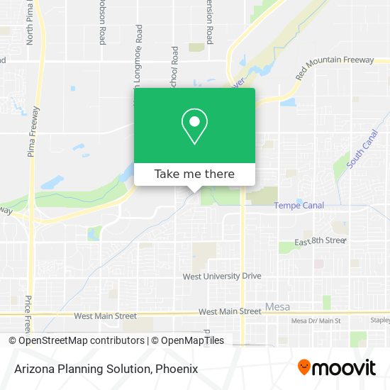 Mapa de Arizona Planning Solution