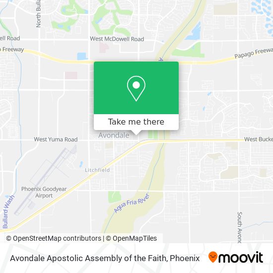 Avondale Apostolic Assembly of the Faith map