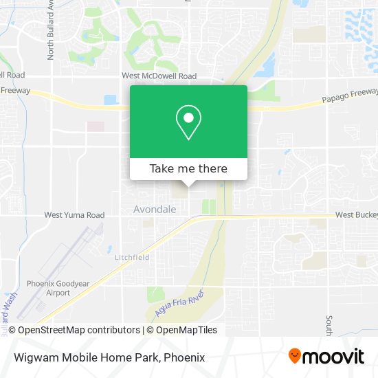 Wigwam Mobile Home Park map