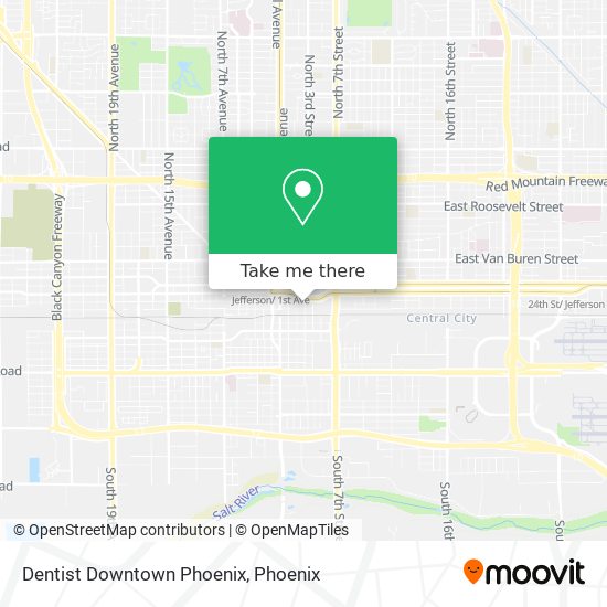 Mapa de Dentist Downtown Phoenix