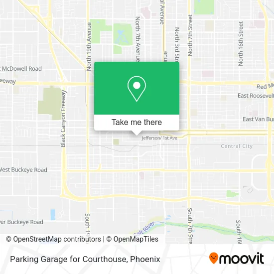 Mapa de Parking Garage for Courthouse