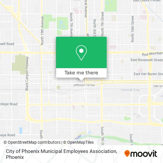 City of Phoenix Municipal Employees Association map