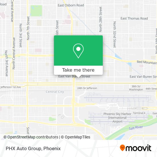 Mapa de PHX Auto Group