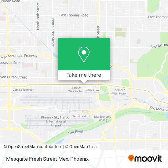 Mapa de Mesquite Fresh Street Mex