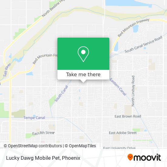 Mapa de Lucky Dawg Mobile Pet